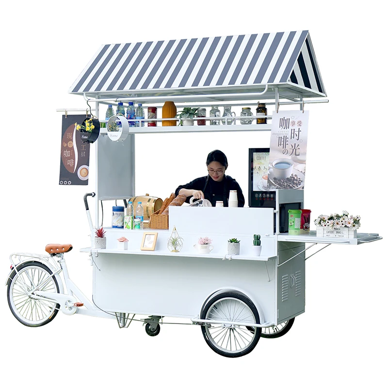 

Ретро мобильный Интернет-ресторан со знаменитостями, коммерческая уличная тележка для кемпинга, кофе, небольшой бар, ресторан, свет, еда, чай, напитки, продажа