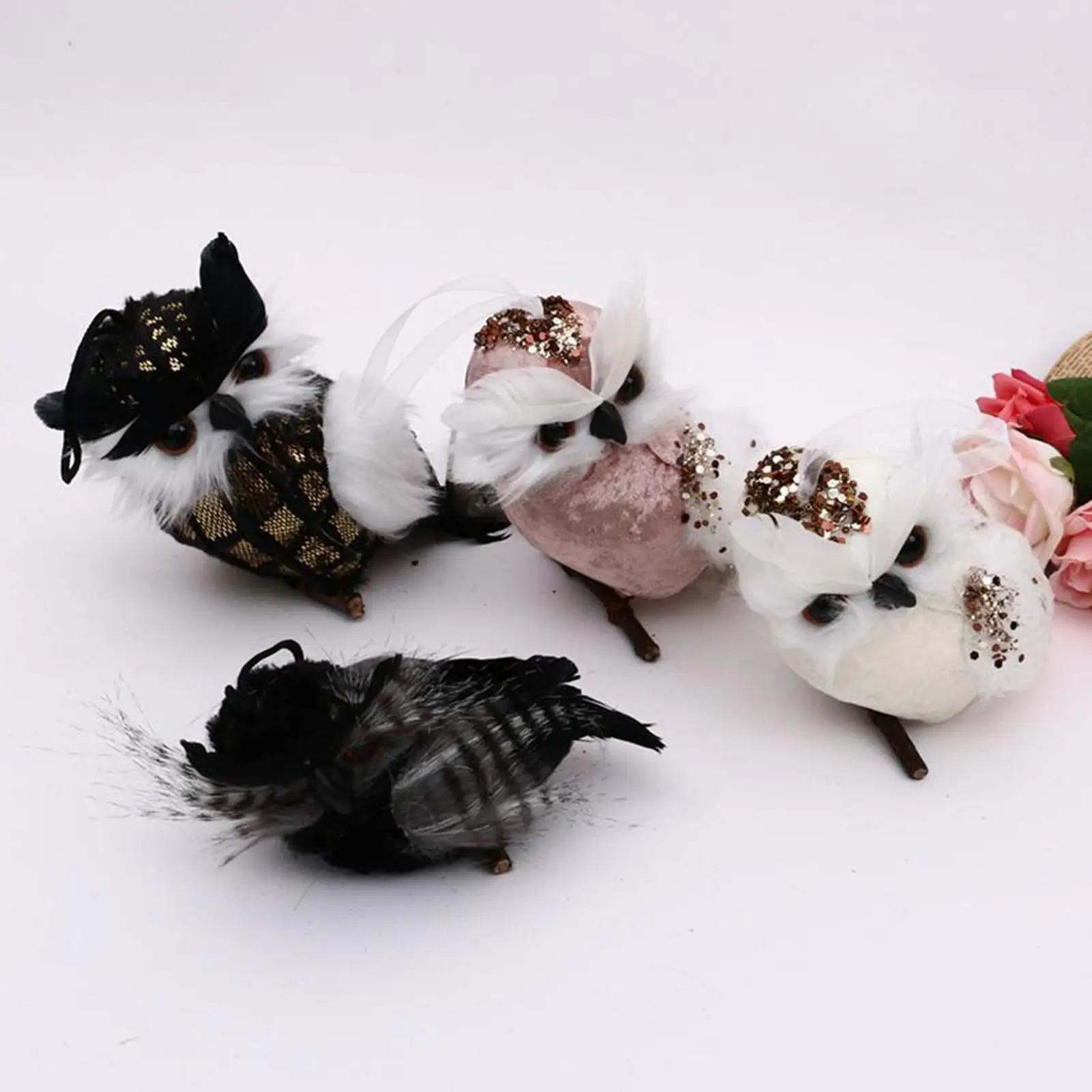 Artificial Owl Statue Model Garden Patio Decoration toy for kids