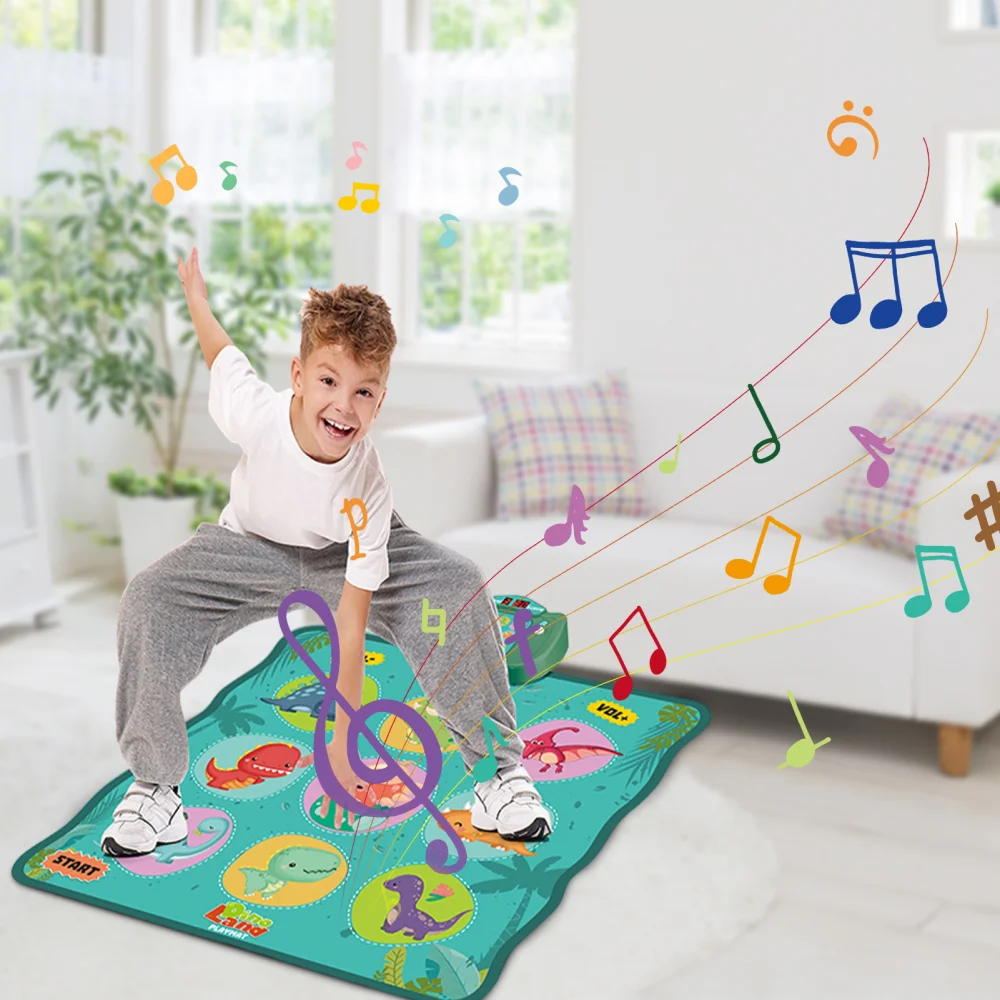 Dance Pads for Family Sports Game Kids Music Dancing Mat Toys Baby Playmats Educational Carpet Toys Music Step Play Mat for Kid