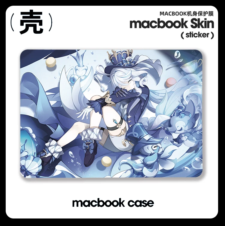 

Furina Anime Genshin Impact For A3113 Apple Macbook Air M2 M1 Pro 13 14 16 Mac Hard Shell Retina A2681 A2338 Laptop Pro14 A3114