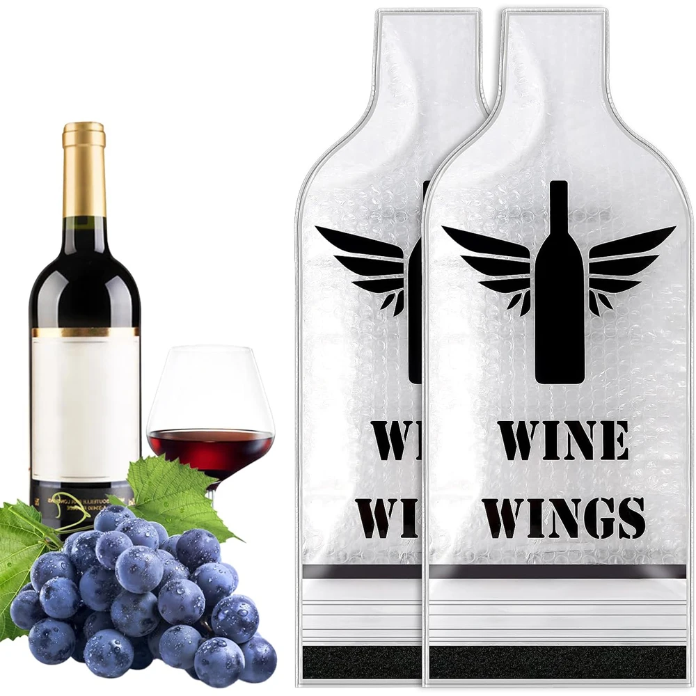 Reusable Wine Bag for Travel Wine Bottle Protector Sleeve for Airplane Car Cruise Protection Luggage Leak-proof