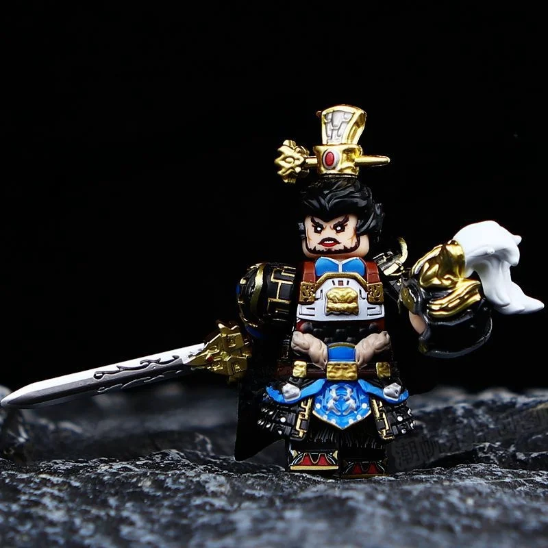 مكعبات بناء محلية جديدة لعام 2025، شخصيات من ثلاث ممالك وخمسة قوات شعبية، ما تشاو، ليو بي، كاو كاو، ألعاب تعليمية للتجميع #5