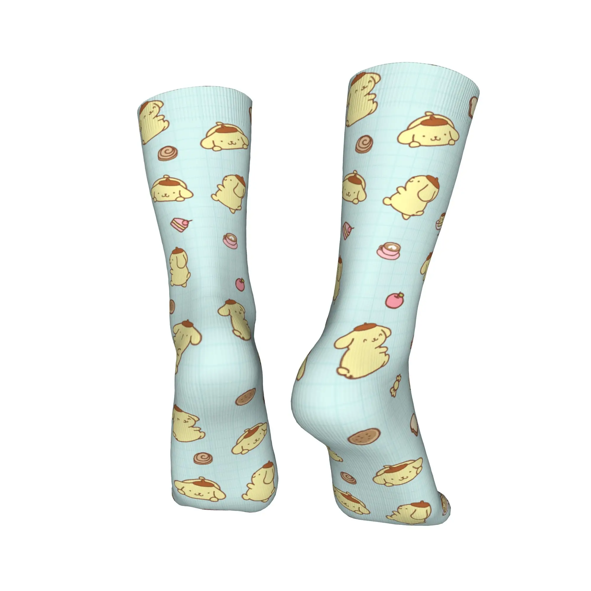 Cartoon Kawaii Pompompurin Socks Men's Women's Socks Harajuku Spring Summer Autumn Winter Middle Tube Socks Gift