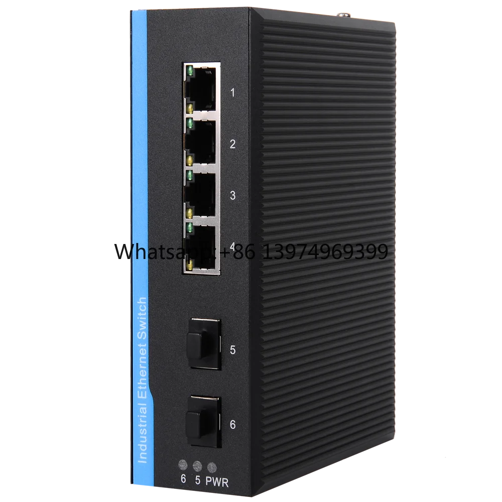 10/100/1000m 6 Port Poe Switch with 4 PoE Port Network Gigabit Switch