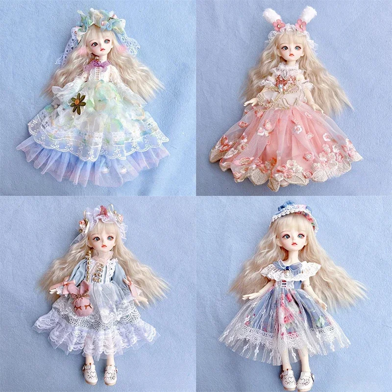 1/6 Bjd Doll Changing Clothes 30cm Dolls Dress Set Lolita Girl Toy Gift Doll Accessories Doll Clothes