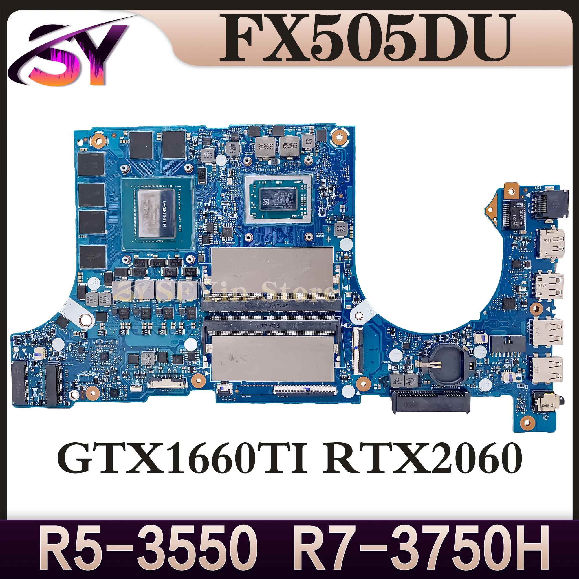 Материнская плата FX505DU для ASUS FX705DU FX505D FX705D FX505DV FX705DV FX95DV с R5-3550 R7-3750H GTX1660TI RTX2060