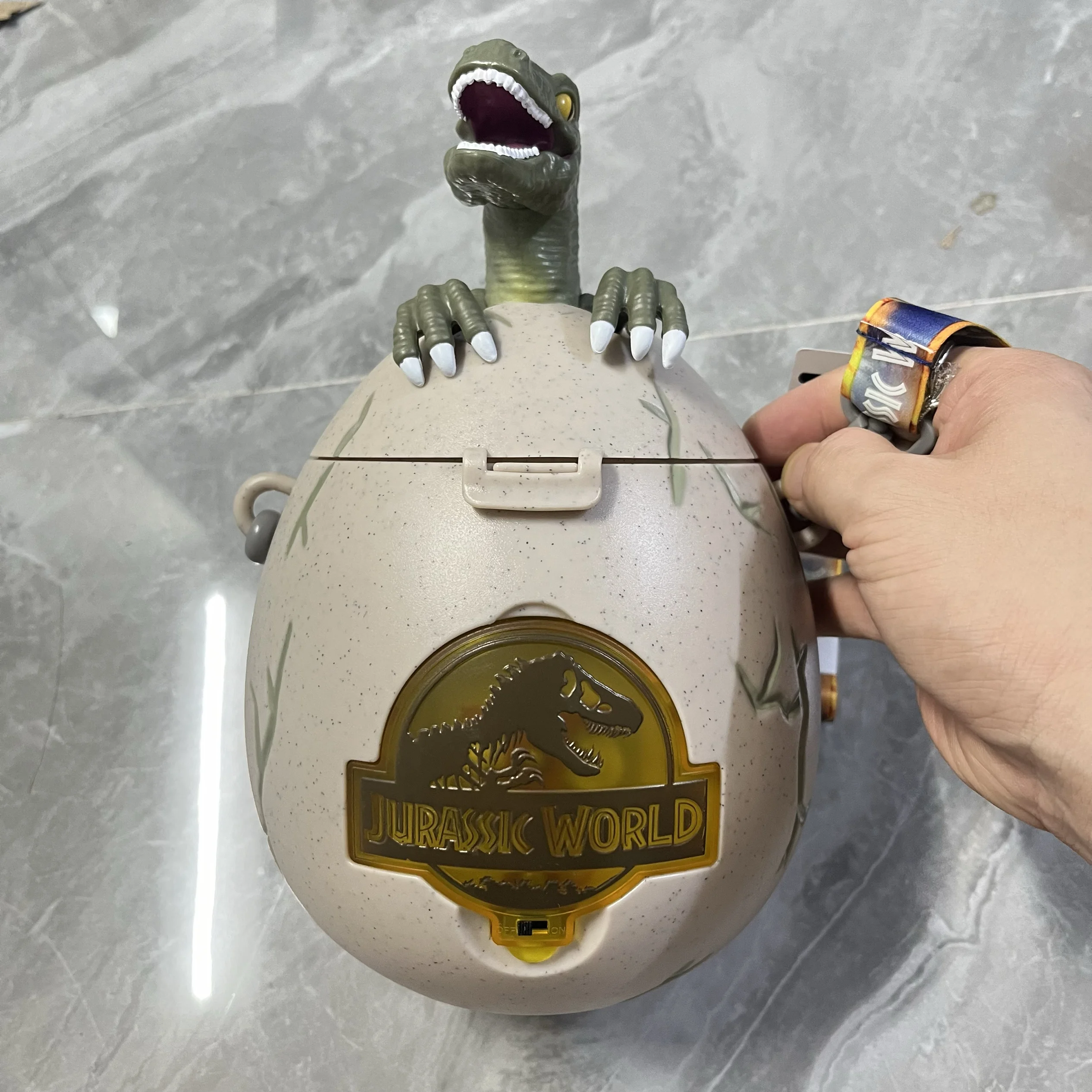 

Jurassic Park Popcorn Bucket Light Up Dino Egg Shell Collectible Gift