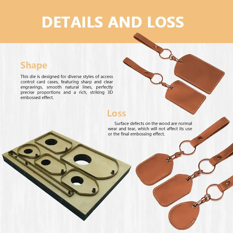 DIY Leather Access Card Large Edition Handmade Manual Stamping Tool Durable Downcutting Mold for Personalized Card Embossing