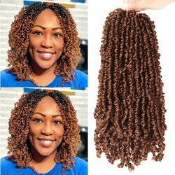 Hair Nest Bohemian Yanky Twist Crochet Hair Pre-Twisted Crochet Spring Twist Hair with Curls Yanky Curly Twist Crochet Hair