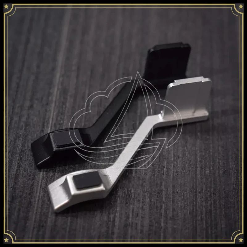 Second Gen Diamond Pattern Finger Handle, Retro Metal Anti-Slip Hand Grip for ZF Camera Shooting