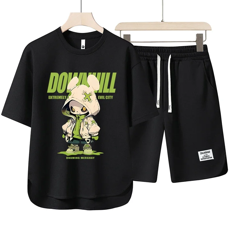 

Мужской спортивный костюм с шортами и юбкой в стиле Харадзюку