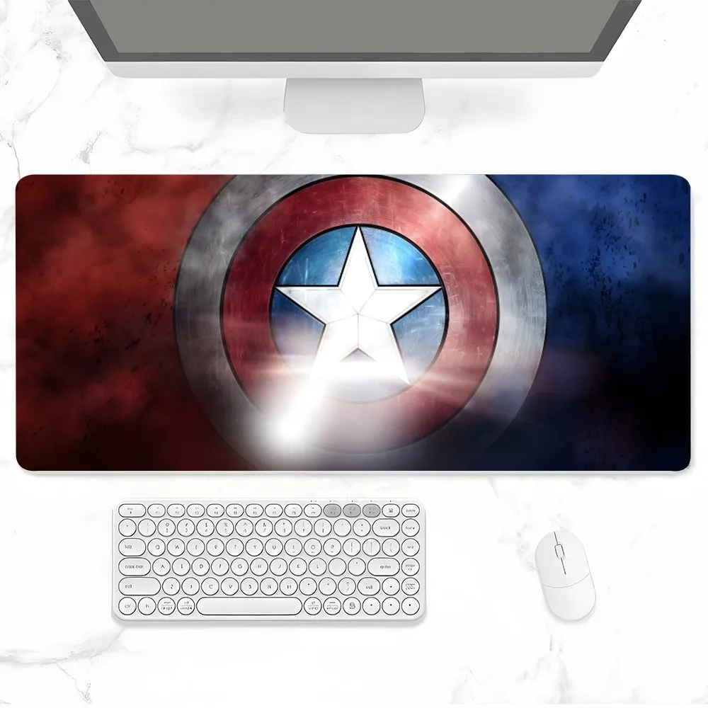 C-Captains A-Americas Mouse Pad Gamer Pc Gaming Accessories Rubber Mat XXL Deskmat Mats Keyboard Cabinet Mause Laptops