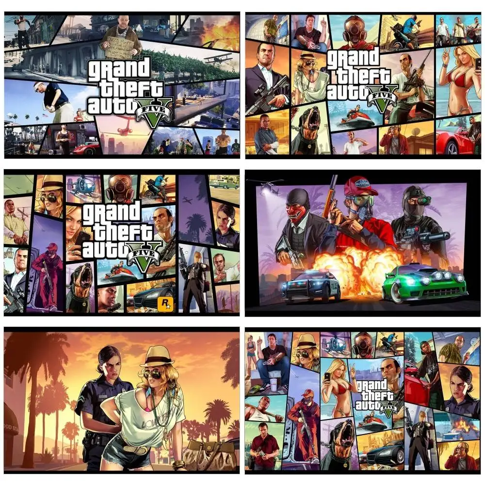 GTA 5 أعلام ديكور المنزل المفروشات لافتات خلفية زينة الأطفال لافتات عطلة زينة الخلفيات