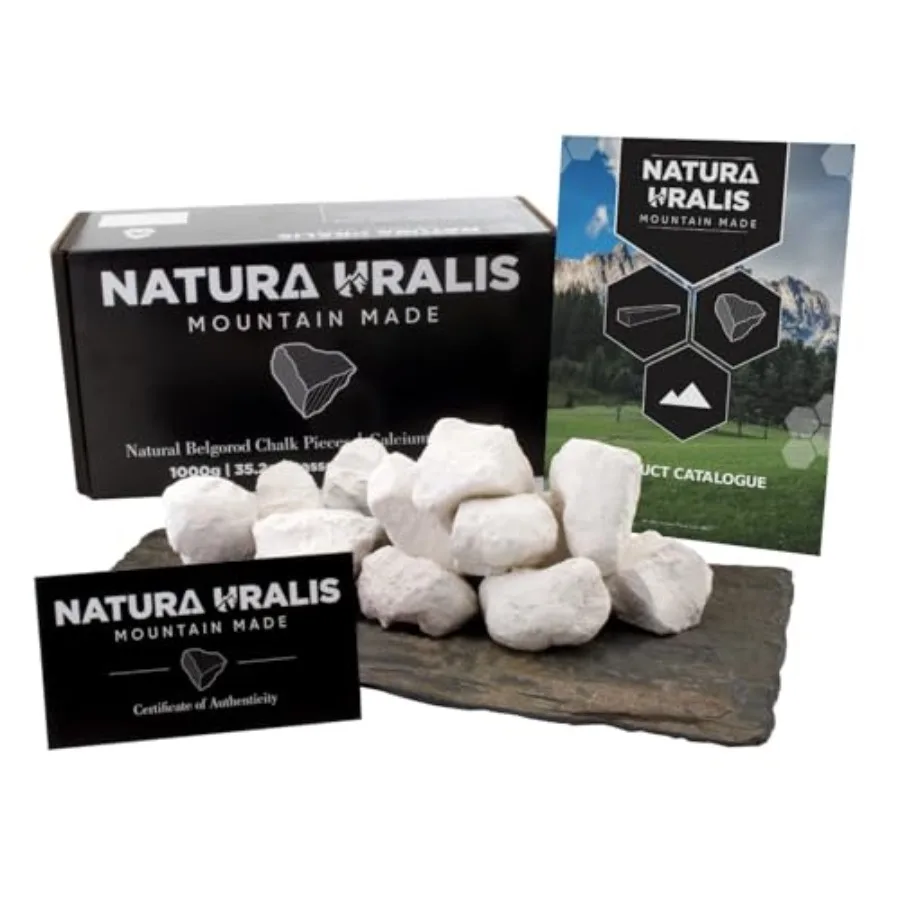 

Premium Belgorod Chalk Chunks White Chalk Chunks - Amazing Crunch Satisfying Earthy Velvety and Firm Texture ASMR Sensation Nat
