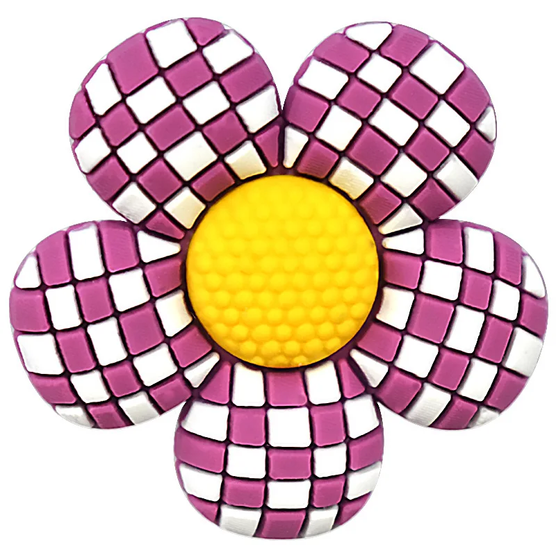 New 1pcs Pins  Shoes Charms For Crocs Shoes Accessories Beautiful Flowers Decoration  Women Sandals Buckle Kids Favors Badges image 4