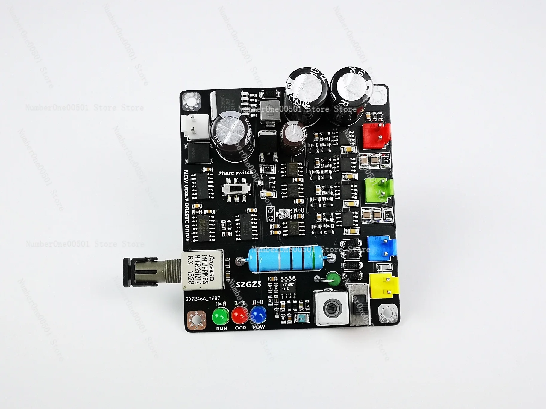 DRSSTC UD2.7 Finished Dual Totem Phase Shift Compensation Driver Board, Tesla Coil Accessories