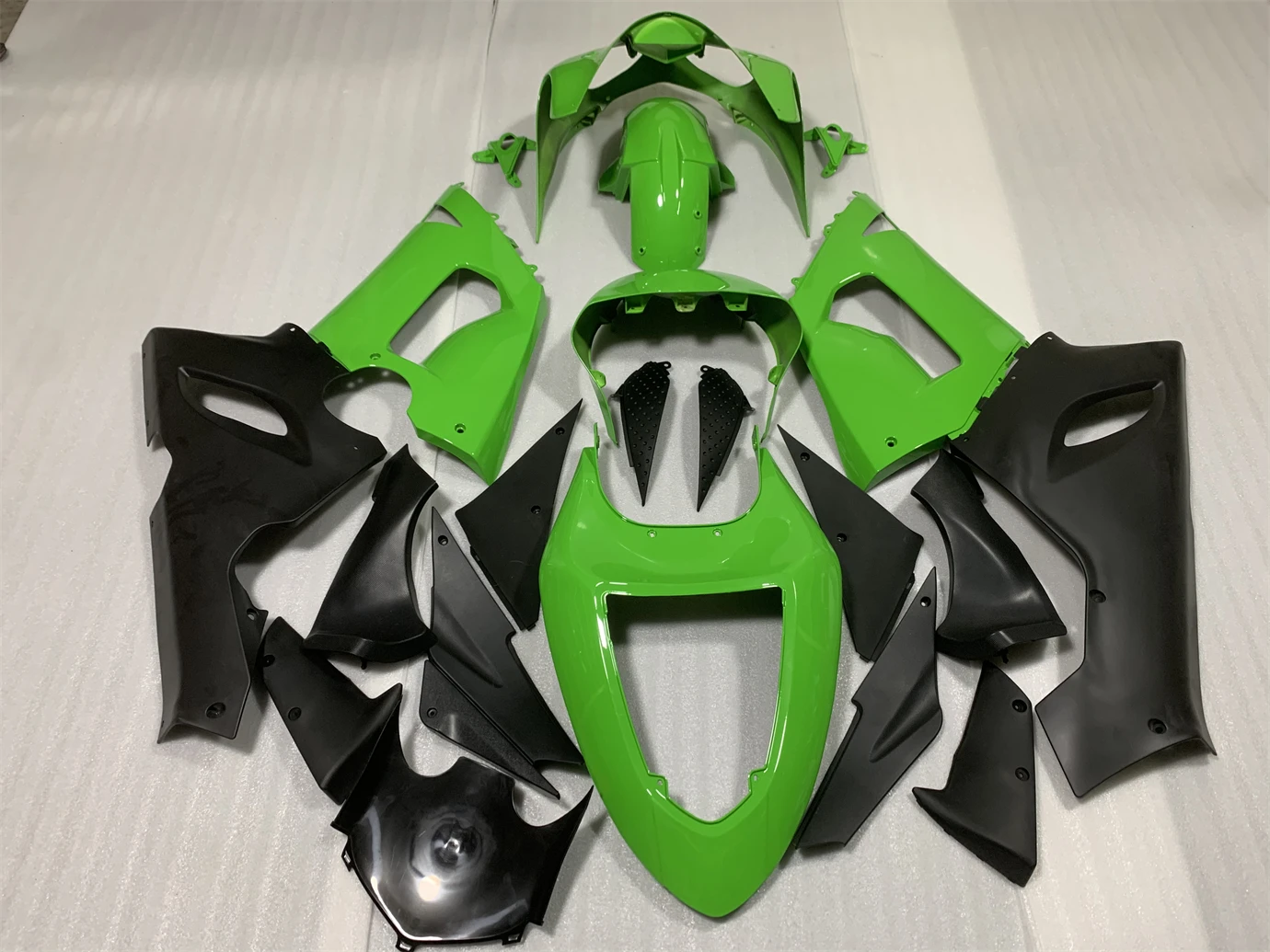 Motorcycle Fairing Kit Suitable for ZX-6R 05-06 Year 636 2005 2006 Fairing Green Black