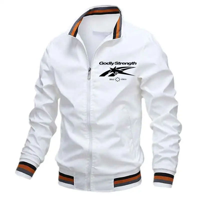 

Spring Autumn European size Clothing Men Casual Zip Lightweig Jacket Outdoor Sports Coat Men Waterproof Bomber Jacket
