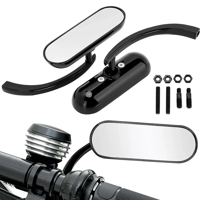 Motorcycles 8/10mm Rear View Side 360° Adjustable Mirrors Moto Accessories For Harley Honda Kawasaki Suzuki Yamaha Universal