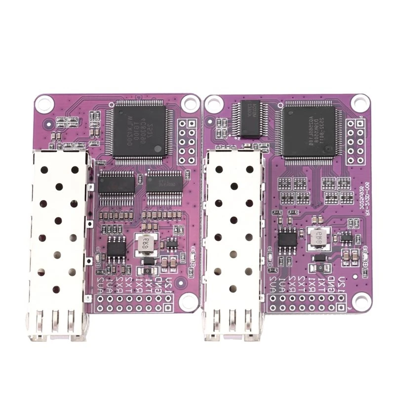 B68A 2 Analog Video +2 TTL Data Over Fiber Optic Converters LC Optical Transceiver Module TX RX High Speed TTL Up 4