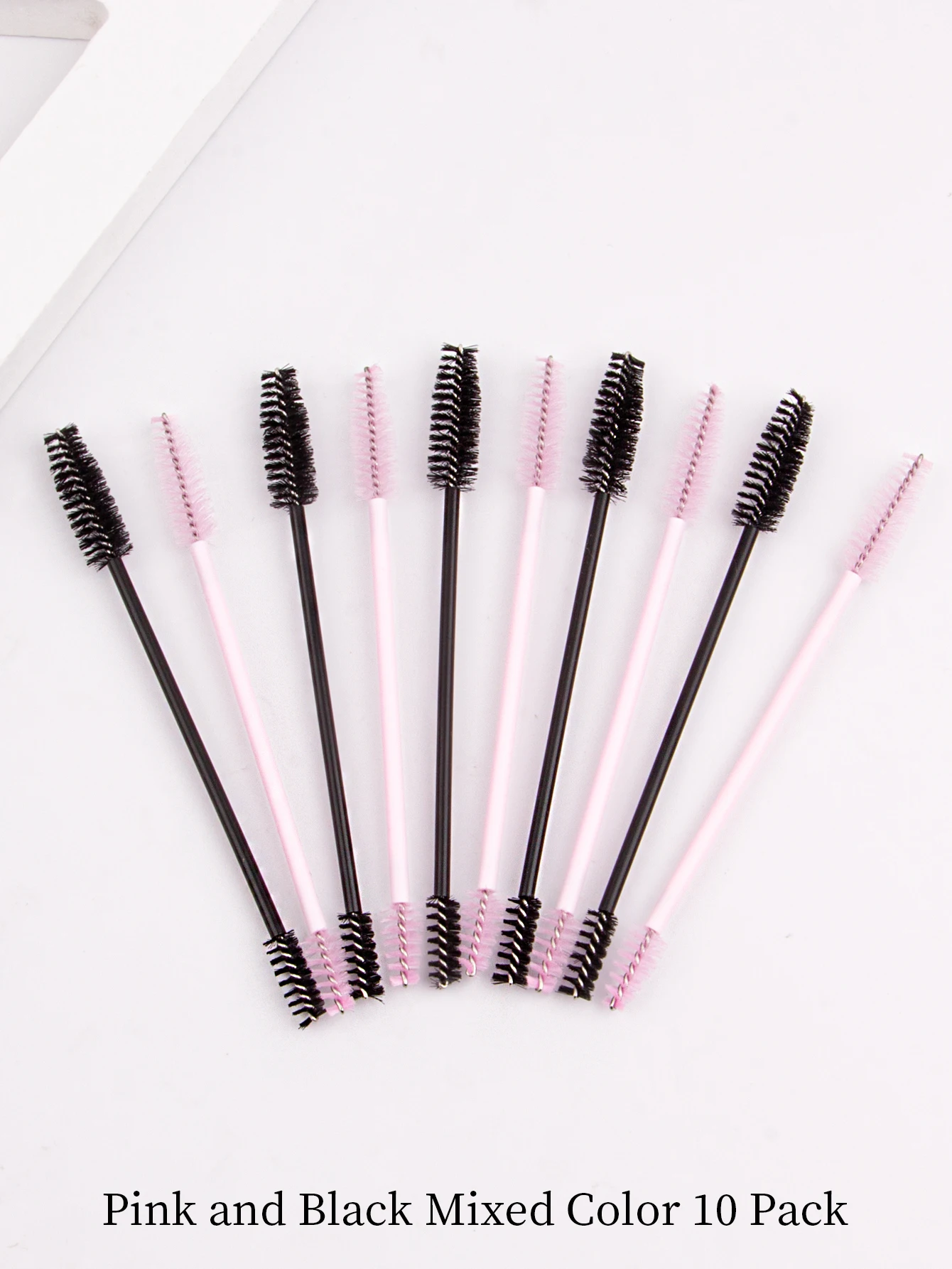 Double headed eyelash brush makeup brush eyebrow comb spiral brush eyebrow brush eyelash comb beauty tool can be bent