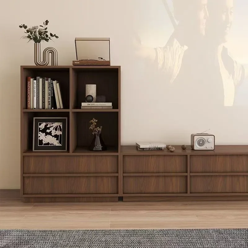 Mueble TV estilo medieval, salón, lado doméstico, línea ósea, cajón