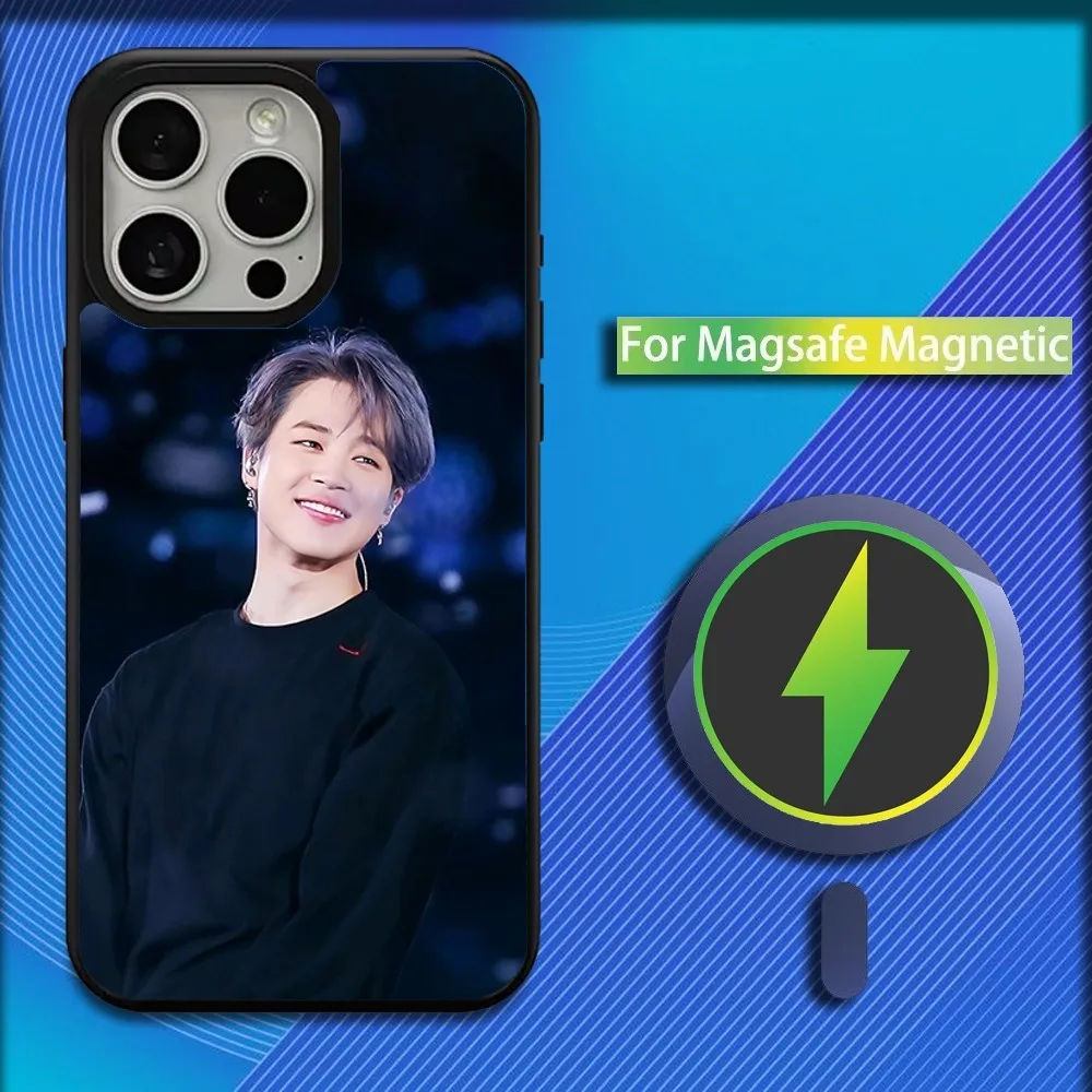 Singer J-JIMINS-S Phone Case For iPhone 16,15,14,13,12,11,Plus,Pro,Max,Mini Magsafe Magnetic Wireless Charging