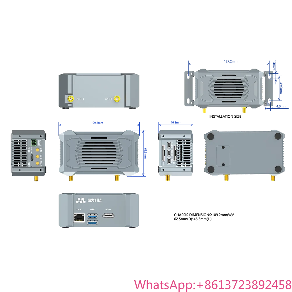 

Light Weight 20TOPS 4GB Edge Computing Hardware with Multiple Ports Rich I/O for Drones Support 4G Dual Band WIFI