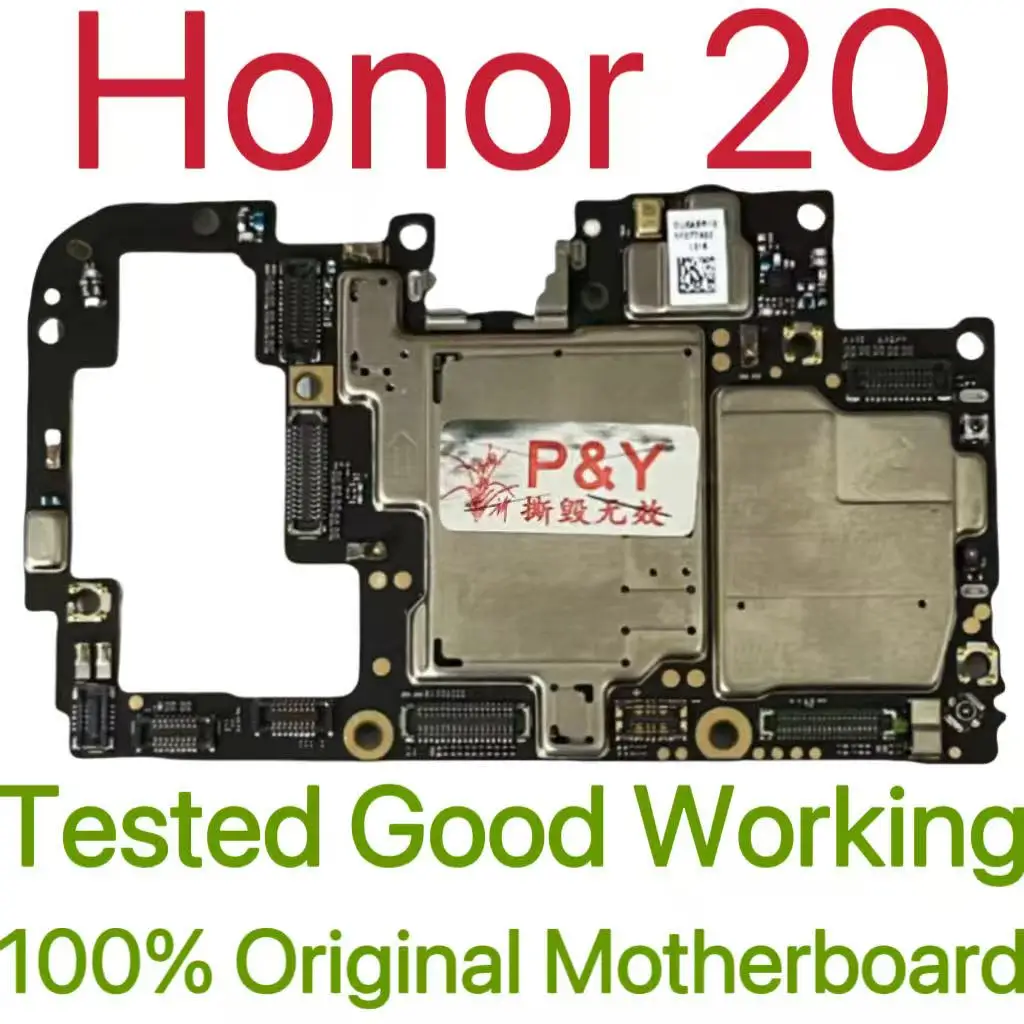 Global Version Original Unlocked Motherboard for Honor 20 Good Work Fully Tested Circuit Plate Main Logic Board for Honor 20