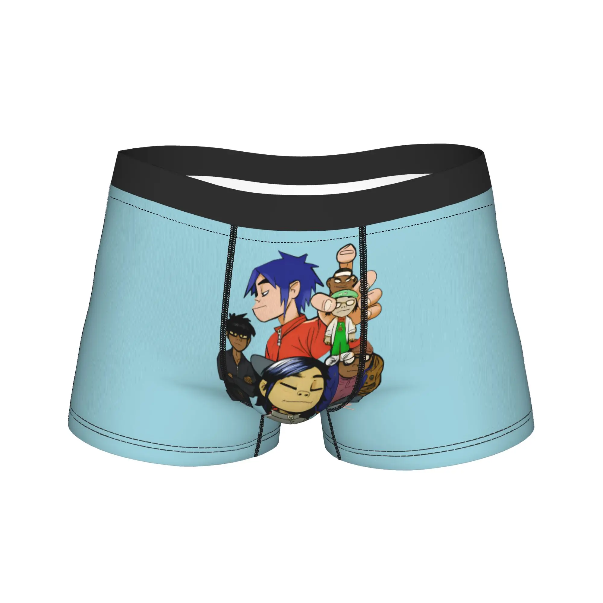 

Gorillazs шорты, нижнее белье, Лидер продаж, мужские забавные боксеры с принтом, трусики большого размера