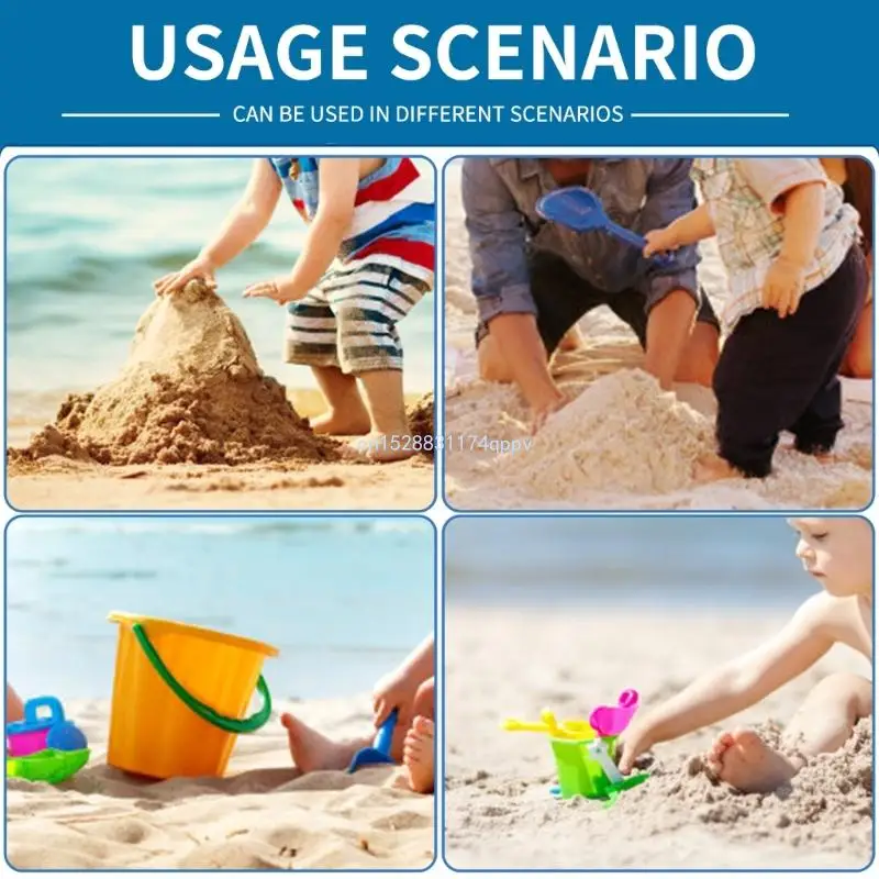 Beach Toy Outdoor Sand Play Bucket Toy with Shovel Rake Garden Backyard Toy Bathtub Water Play Toy Kids Educational Dropship