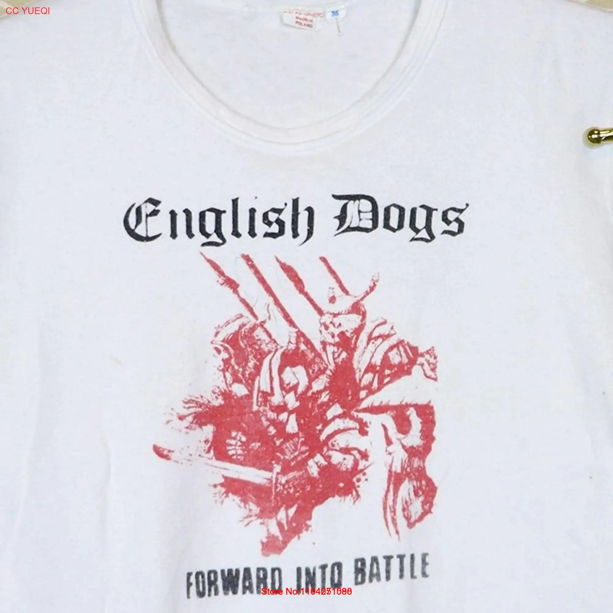 English Dogs shirt vintage rare T white punk Germs Exploited Dead Kennedys Subhumans Adicts Crass Charged GBH UK SUBS