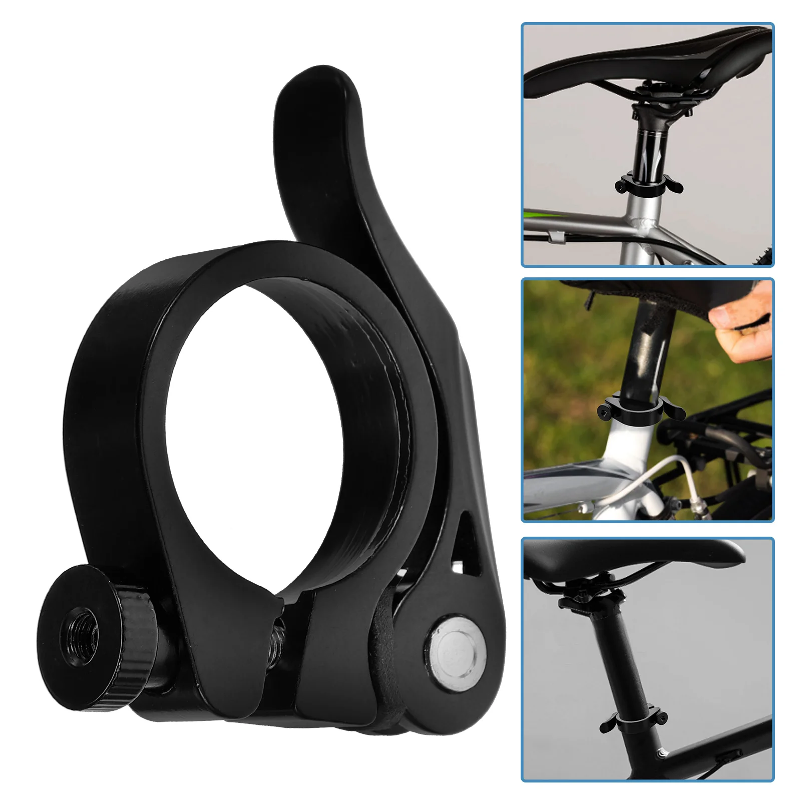 

Seatpost Clamp Fixed for Bike Riding Folding Alloy Tube Clip Aluminum Supplies Collar Pipe Clamps