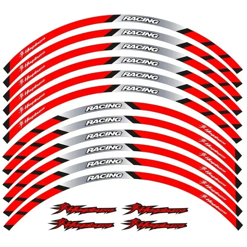 For Suzuki Hayabusa GSXR 1300 Moto Parts Contour Wheel Decoration Decal Sticker - F