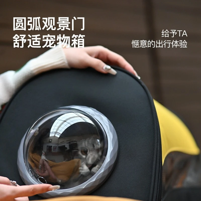 عربة الحيوانات الأليفة الخارجية، مدرب سفر للقطط والكلاب، عربة متعددة الوظائف وخفيفة الوزن وقابلة للطي وقابلة للفصل #4