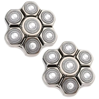 Men'S Multi-Function Electric Shaver 7 Blade Head Rotating Head Waterproof Replacement Accessory Non magnetic shaver spare head