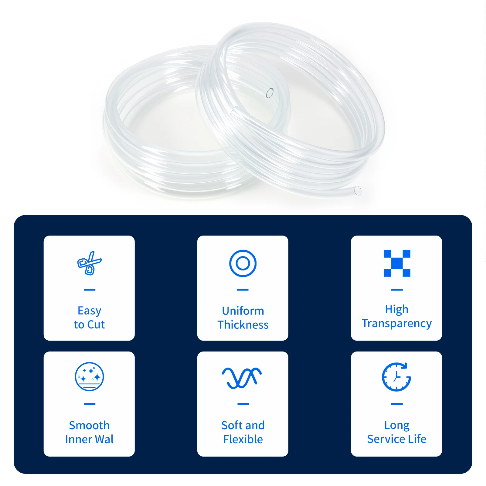 3/5M Transparent Clear PVC Hose Flexible Plastic Water Tube 4-24mm Inner Dia for Aquarium Pump Garden Irrigation Fish Tank Pipe image 6