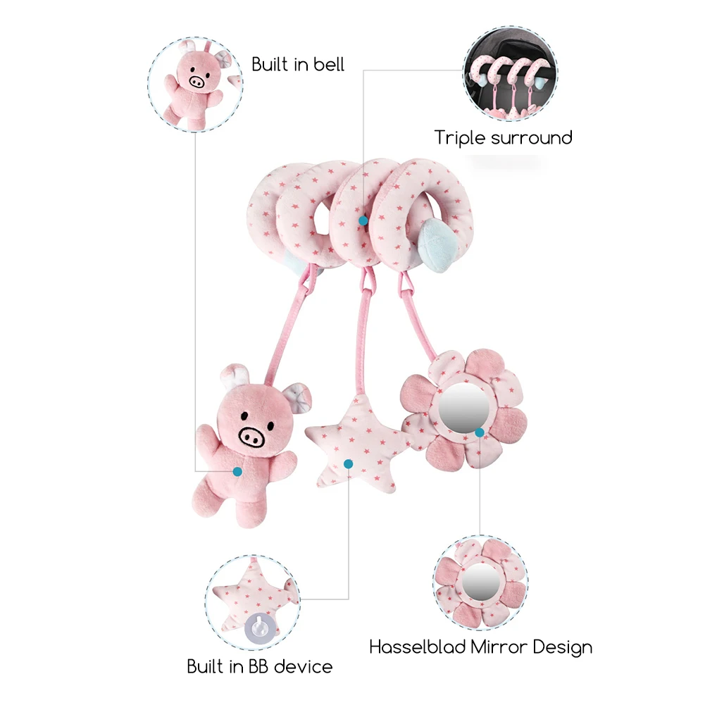 Espirales para actividades, cunas colgantes, cochecitos, juguetes, adornos decorativos de estilo minimalista para el hogar y el dormitorio