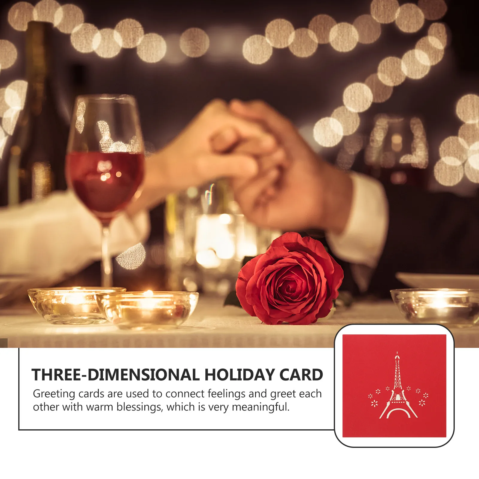 

Трехмерная открытка с Эйфелевой башней на тему дня рождения