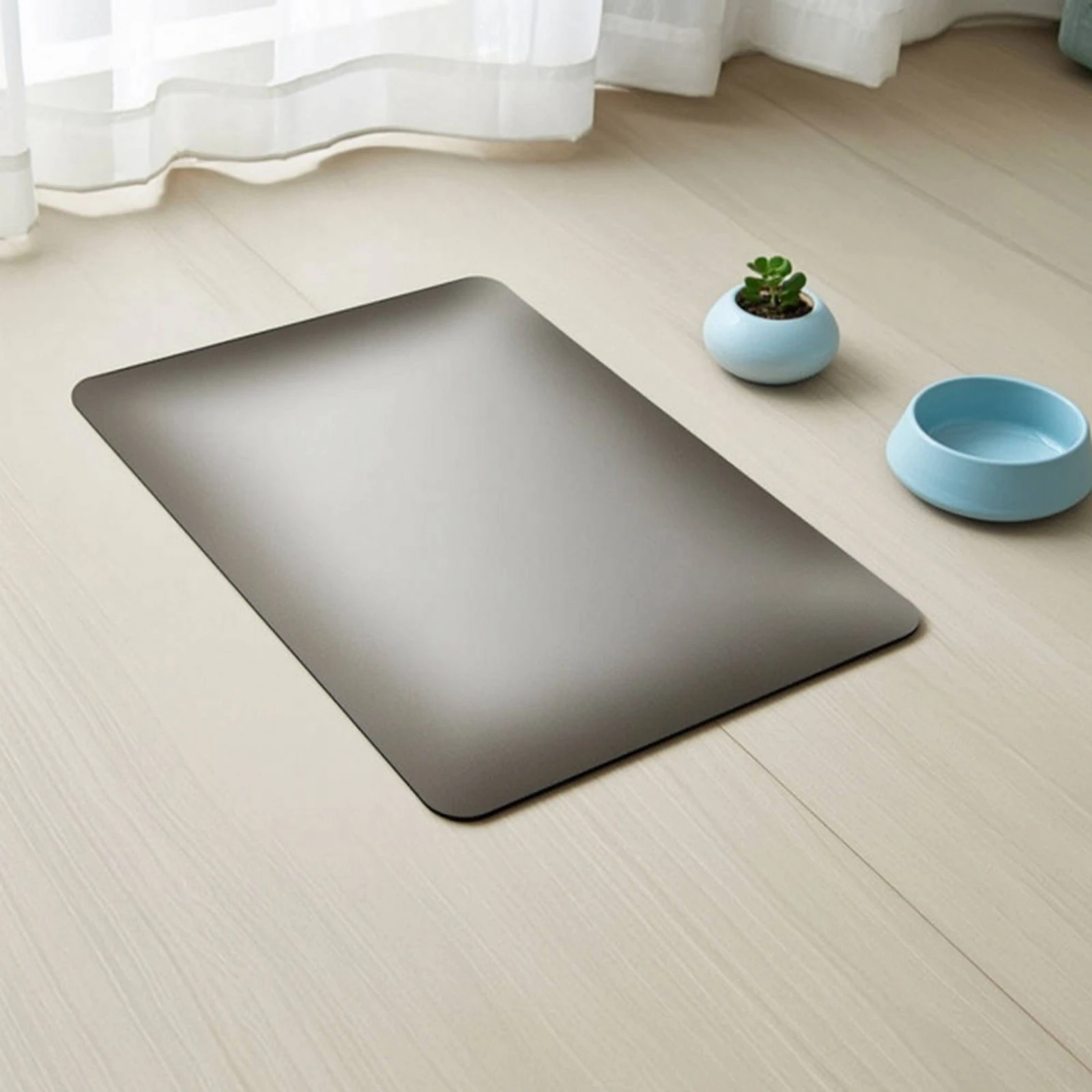 Pet Cooling Plate Shiny Aluminum Cooling Pad Slim Wipeable for Small Pets, Summer
