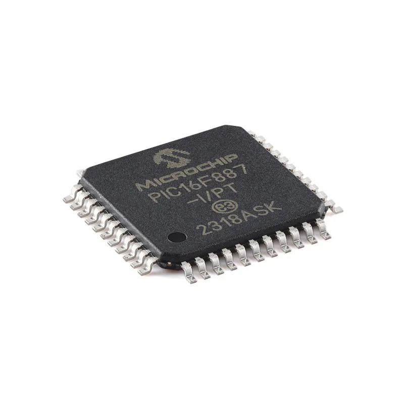 1 pcs Microcontroller PIC16F887-I/PT TQFP-44 44Pin 8-bit CMOS Chip for embedded development,industrial control board,multi-chann