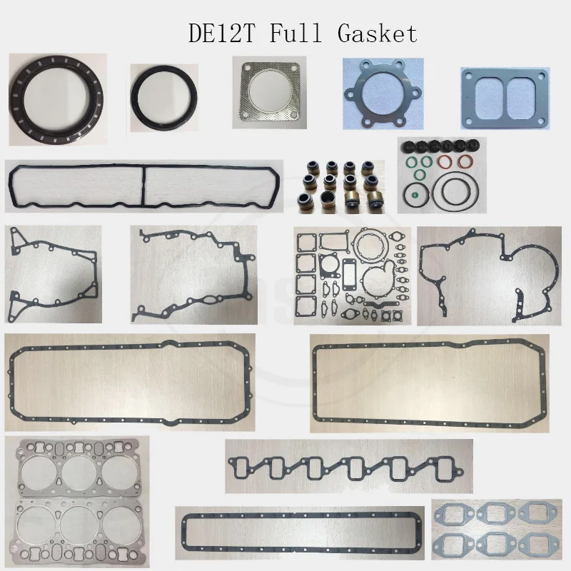 DB58 DB58T DH220-5 DE12 DE12T complete Engine Full gasket set kit for Doosan Daewoo Spare Parts 65.00900-8601S