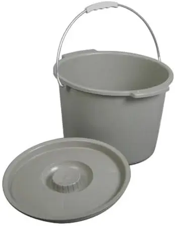 

Medline Commode Buckets with Lid & Handle - Pack of 6