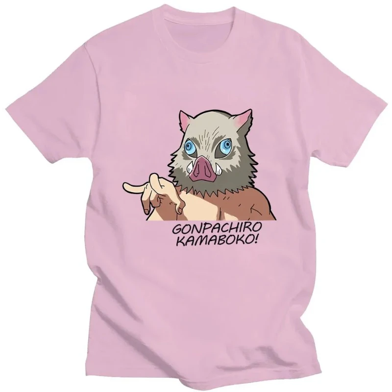 GONPACHIRO KAMABOKO! Pattern Anime Demon Slayer Fun Print Women Cotton Superior Quality T-shirt  Summer Loose Y2K Top T-Shirt