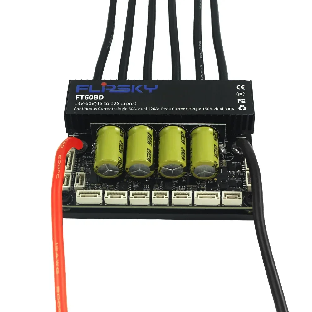 New 2025 FLIPSKY FT60BD Dual ESC 60V 120A with Heatsink | for  Scooter / Ebike / Go-Kart / Robotics | Speed Controller
