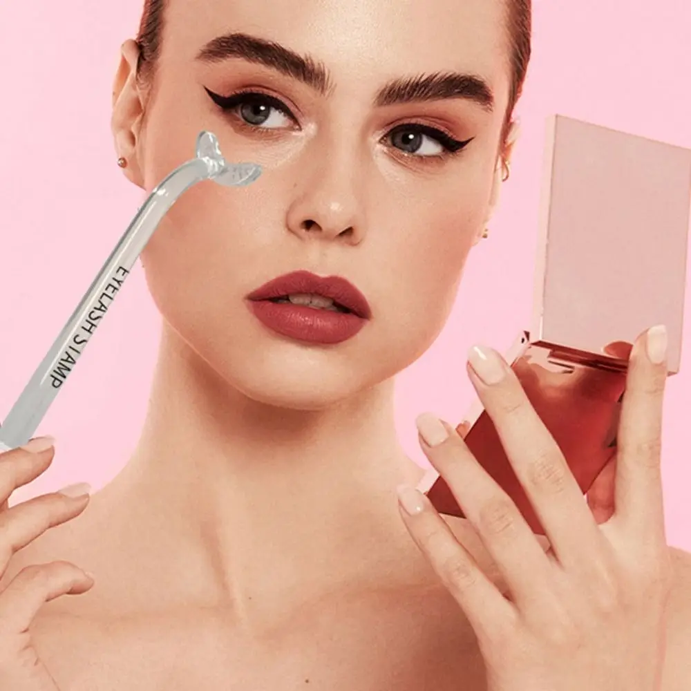 Tampon pour faux cils, outil de maquillage facile à mettre, joint eyeliner avec poignée, aspect naturel