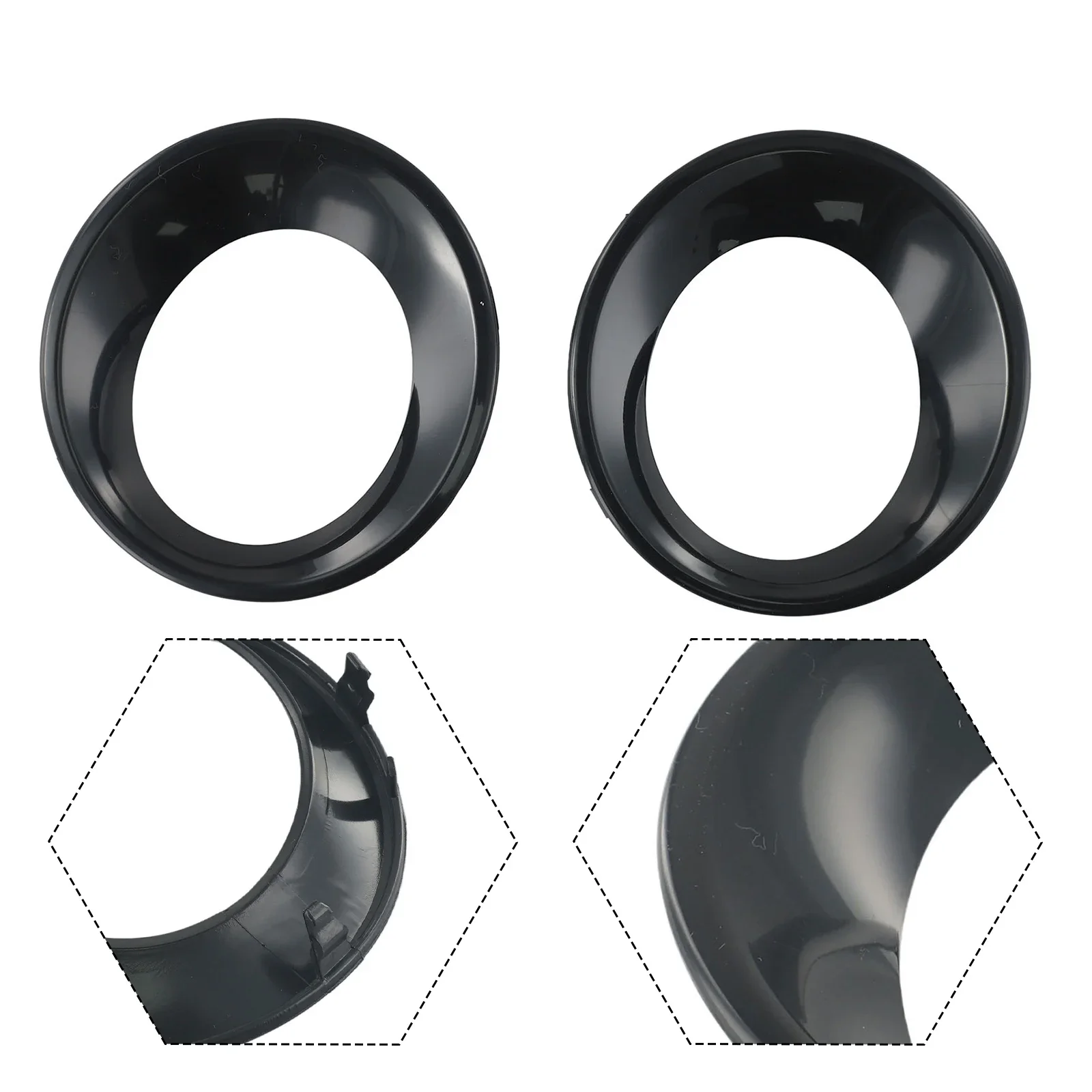 2 PCS/set  (Left/ Right) Fog Light Lamp Cover Trim Primed Fit For BMW X3 E83 LCI 2007-2010 51113423789 51113423790