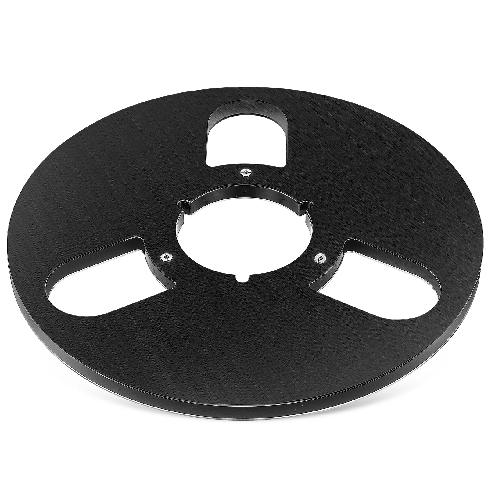 

Empty Tape Reel 3 Holes Aluminum Alloy Take Up Reel Universal Recorder Replacement Spool for Recording Tape Players Recorders