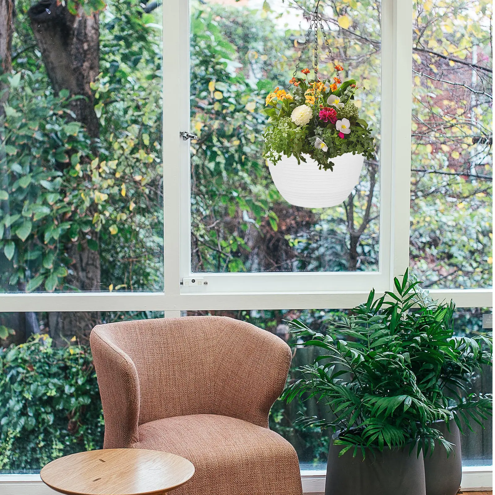 

Настенное подвесное кашпо для цветов, пластиковый контейнер для растений для дома, офиса, балкона, террасы, сада, декоративное подвесное украшение