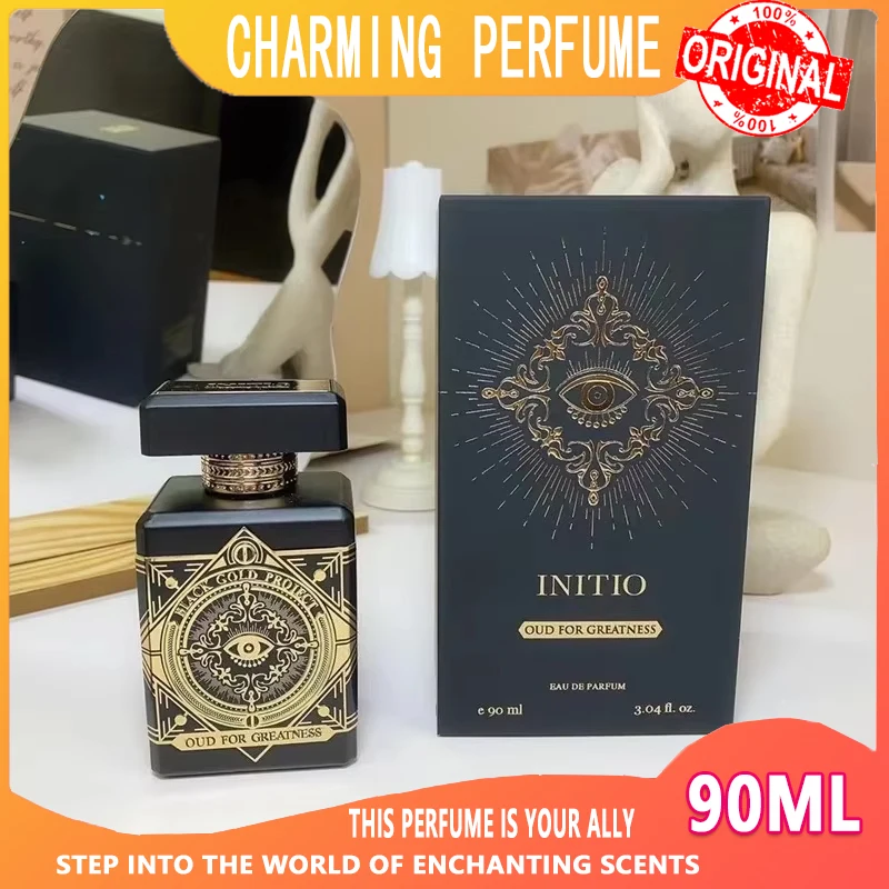 عطر Niche Unisex Initio 90ML برائحة وودي شرقية طويلة الأمد مع مسك الفانيليا والوردي لرائحة يومية أنيقة #1